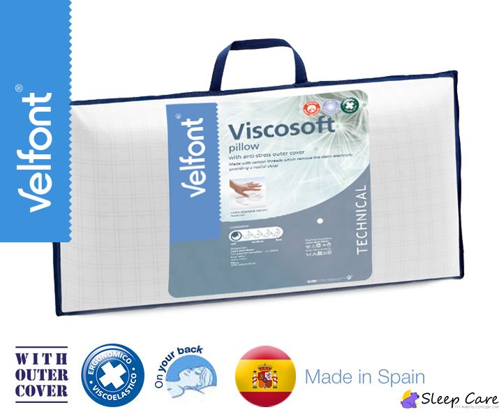 VISCOSOFT - подушка ортопедична 40x60x13 ТМ VELFONT (Іспанія) 111331 фото