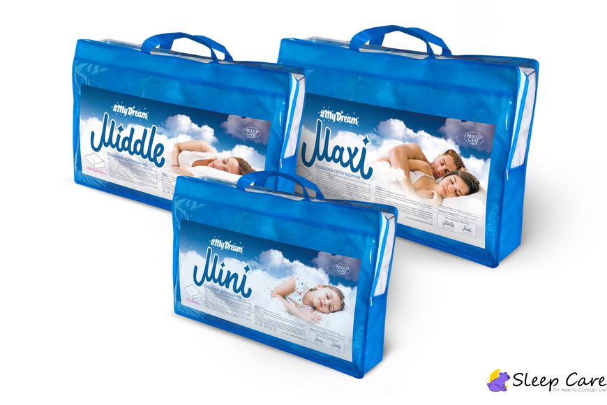 #MY DREAM MIDDLE - ортопедична подушка 32x49x10,5 TM SLEEP CARE (Україна) 111401 фото