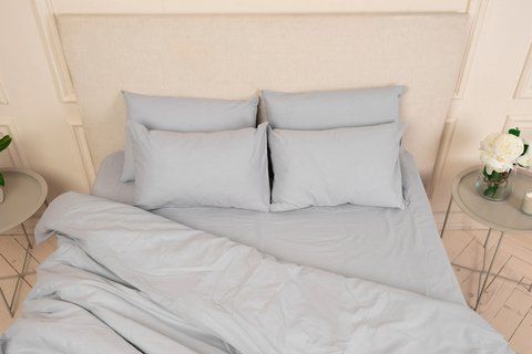 Простирадло на резинці БЯЗЬ - TM SLEEP CARE : 80x190 Сірий 112807 фото